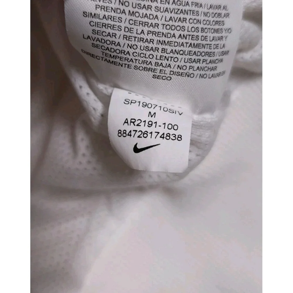Nike‎ Y2K Hooded Windbreaker Full Zip Jacket Medium Vintage White Gray
